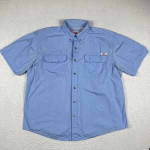 Berkley Shirt Mens XL Blue Vented Fishing Angler Sportsman Outdoor‎ Vacation